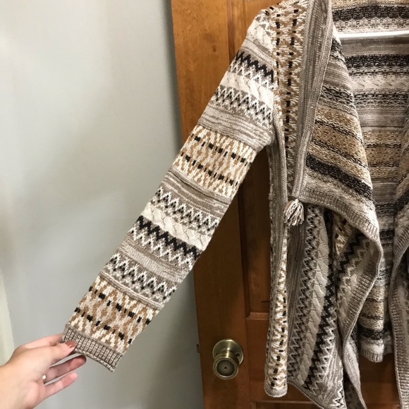 J. Jill Nordic Knit Open Front Draped Cardigan - Picture 8 of 10